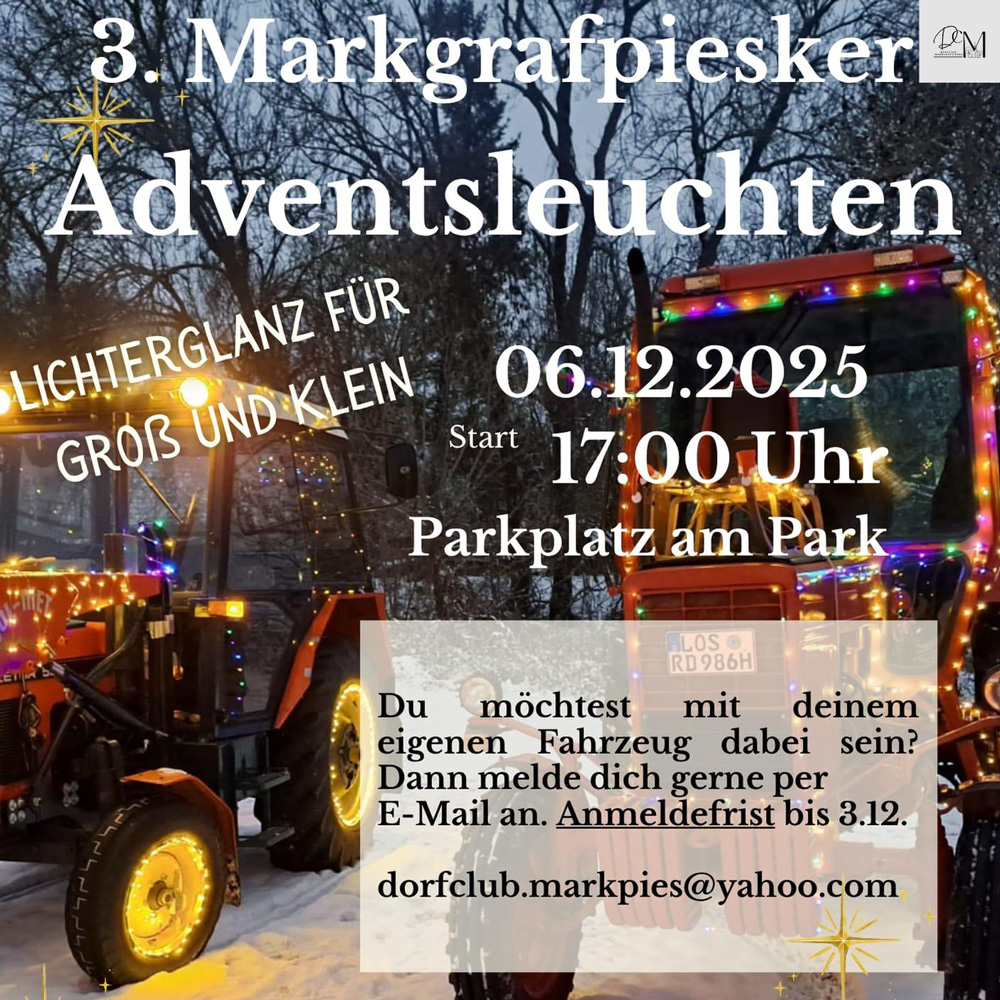 Markgrafpiesker Adventsleuchten 2025